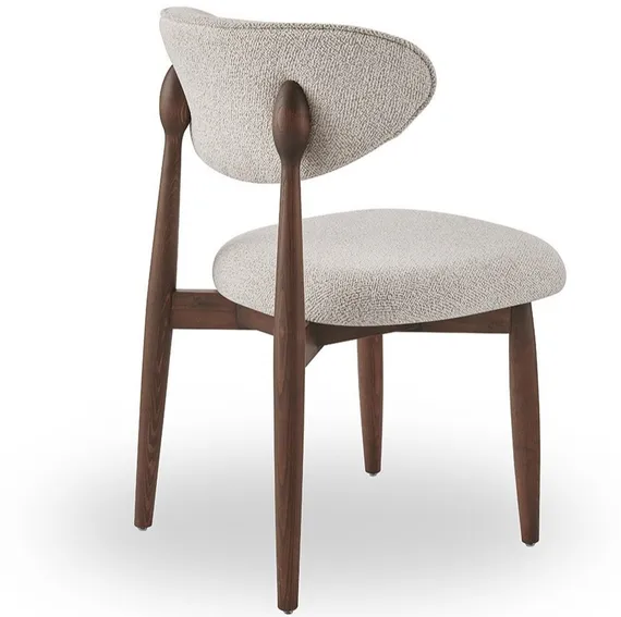 Стул Holmes 4, бежевый, ножки орех