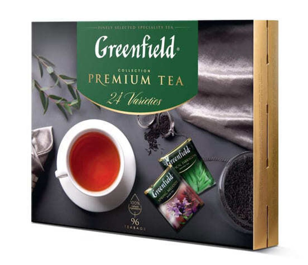 Набор чая &quot;Greenfield Premium Tea Collecton&quot; 24 вида, 96 пакетиков - купить не дорого в Москве