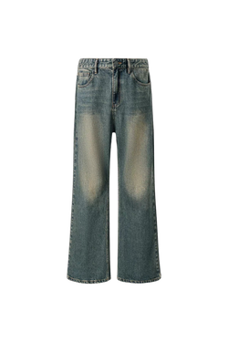 Джинсы KREATE Worn Cropped Straight Jeans