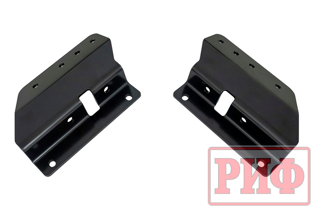 Бампер задний силовой/защита штатного бампера Renault Duster 2021+ c квадратом под фаркоп РИФ