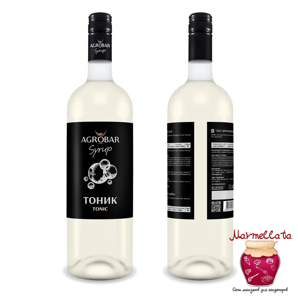 Сироп т.м. AGROBAR со вкусом &quot;ТОНИК&quot;, 1 л.