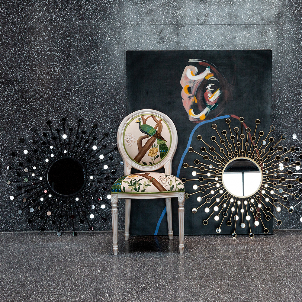 Зеркало настенное Объект мечты Белладжио Блэк