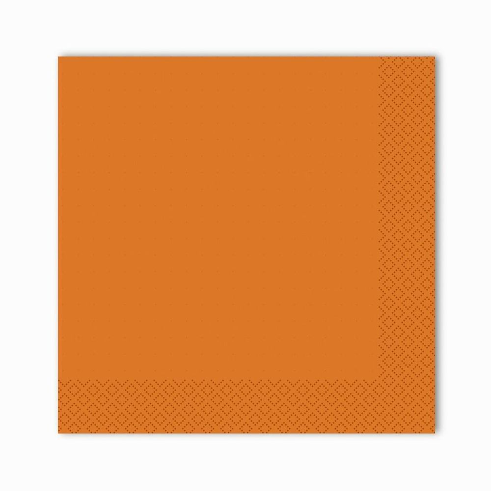Салфетки Gratias однослойные 24*24 см оранжевые, 400 шт/уп, сложение 1/4