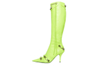 Balenciaga Women"s Cagole 90mm Boot "Neon Yellow"
