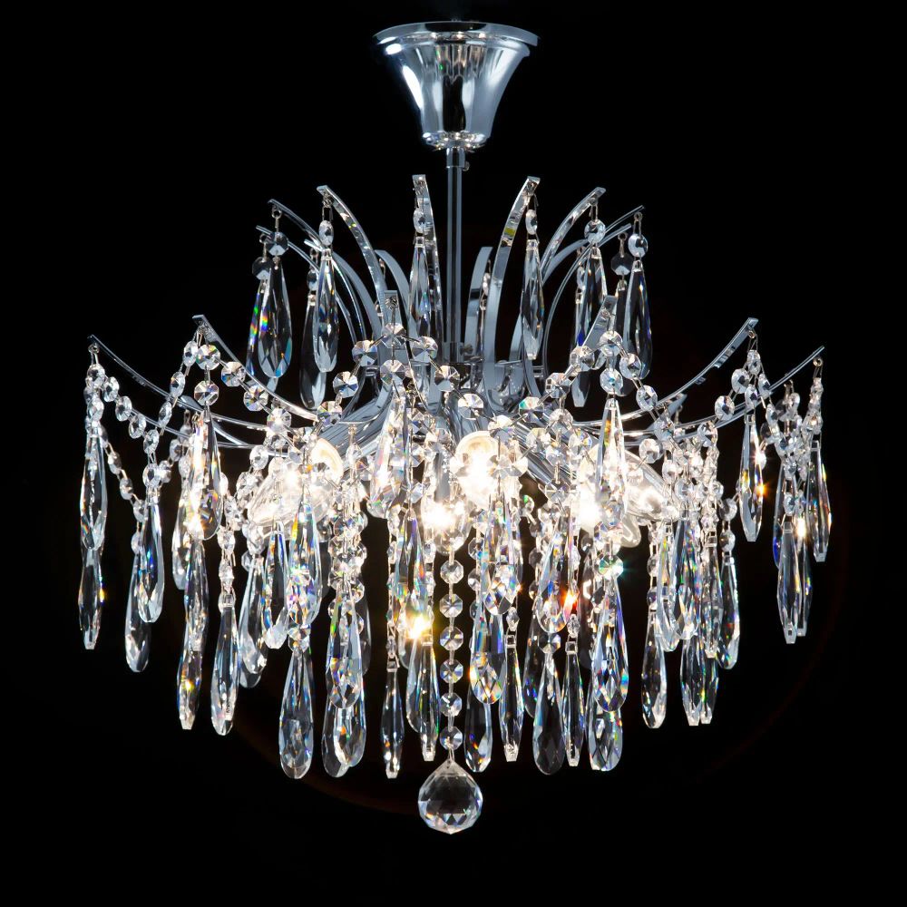 Citilux Селена CL302160 Люстра хрустальная Хром