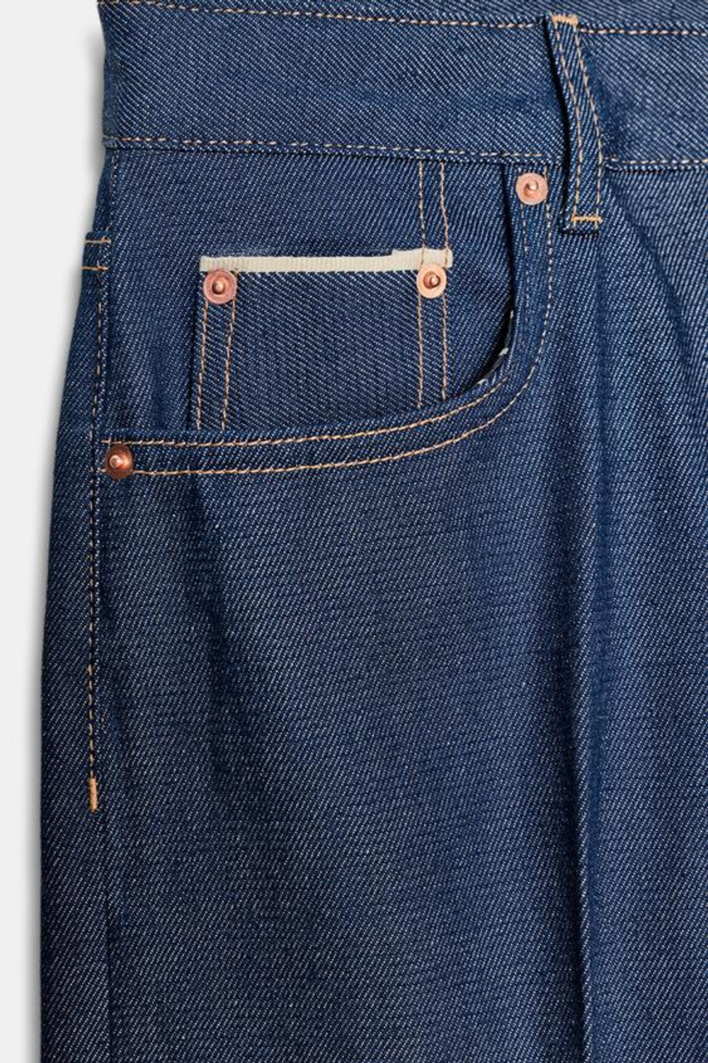 ZARA ДЖИНСЫ SELVEDGE С НИЗКОЙ ПОСАДКОЙ — ZW COLLECTION, СИНИЙ