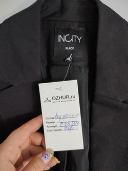 Пиджак Incity черный 40 размер