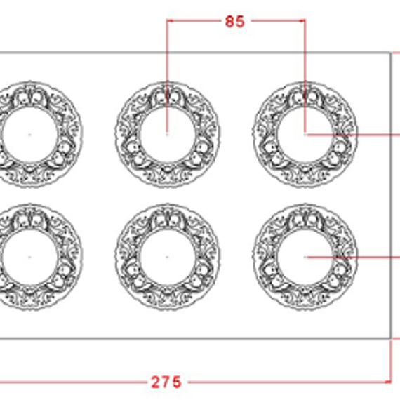 787 | Форма &quot;Портретная рамка круглая&quot; (275*175 мм)