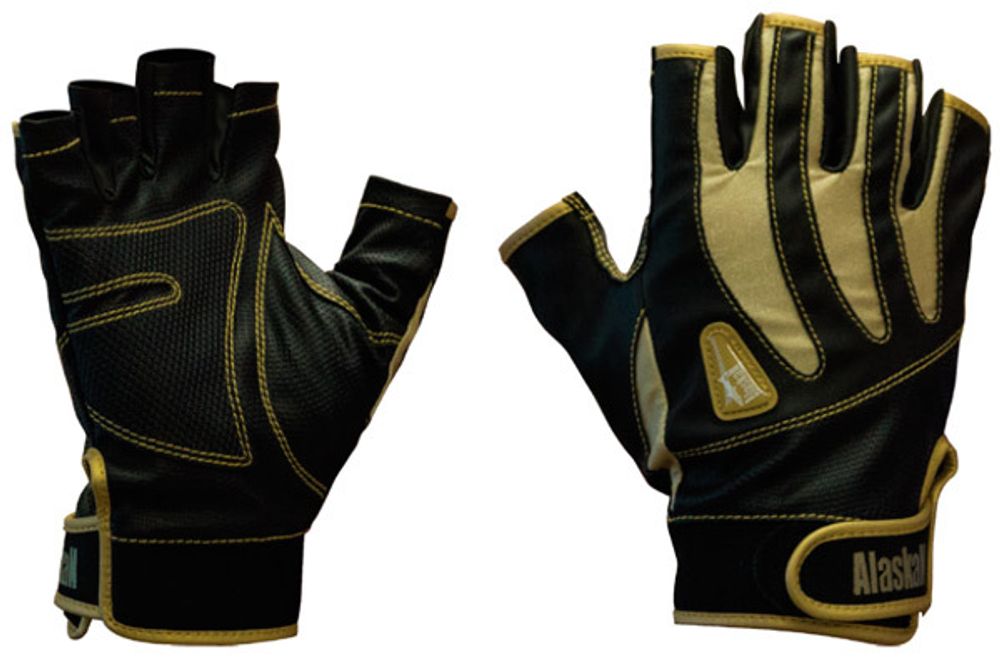 Перчатки спиннингиста Alaskan беспалые BL/Beg L (AGWK-03L)