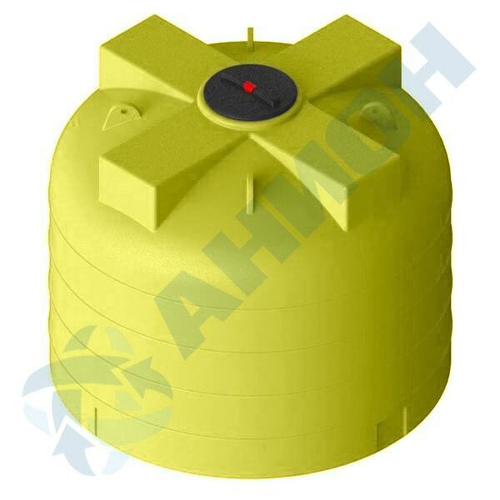 Емкость 4500л мод.КАС с фланцем и крышкой с клапанами Анион 4500 л. вертикальная (2000x2000x1720см;желтый) - арт.559584