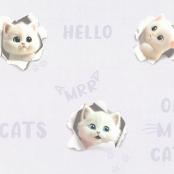 Обои виниловые HC72285-56 PALITRA HOME 3D Cats, сюжетный рисунок размер 1.06 х 10.05 м