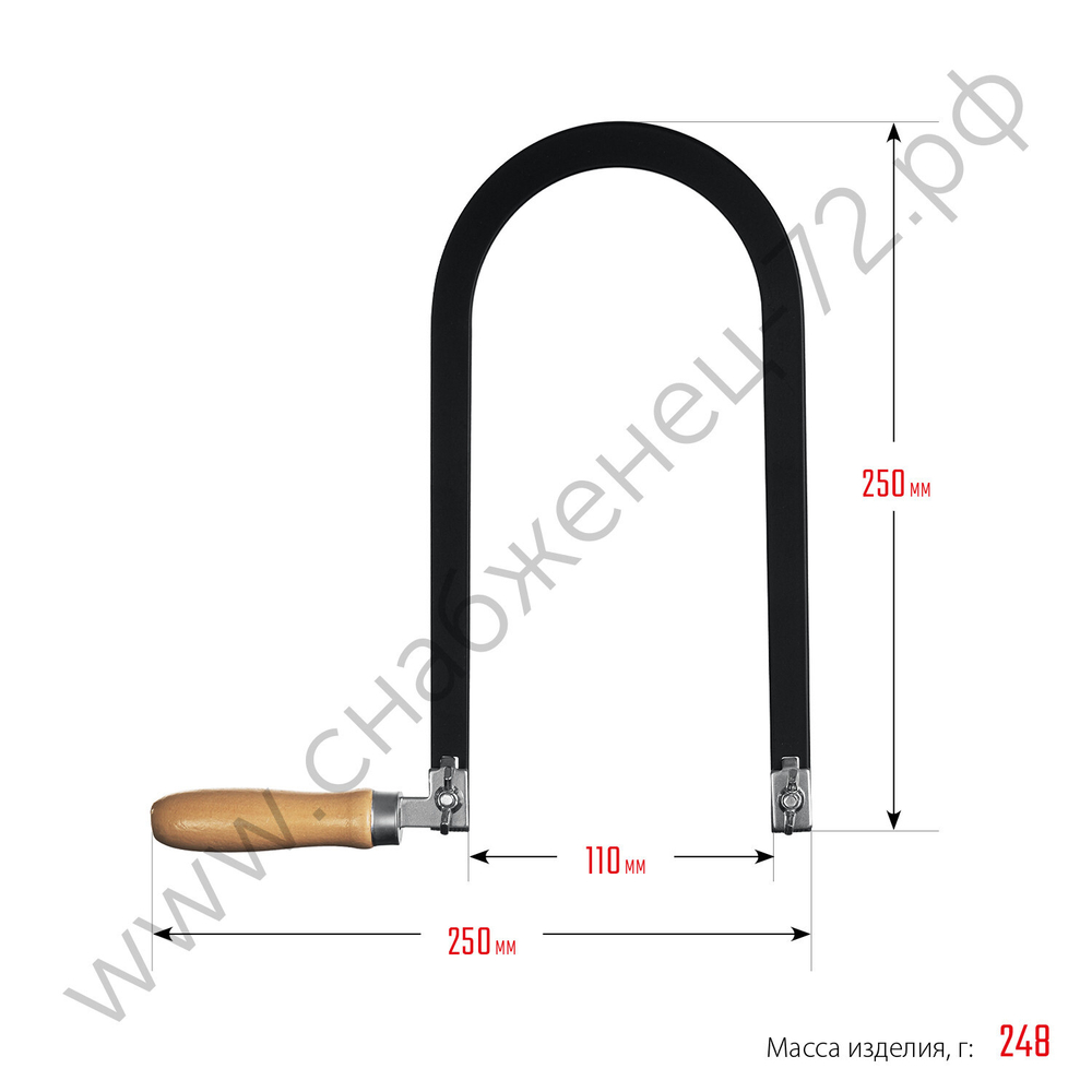 ЗУБР 130х250 мм, 10 предм., Набор для выпиливания (15311)