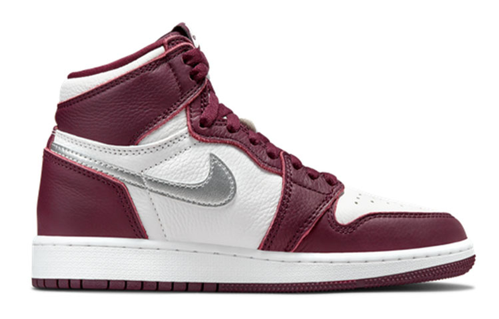 Jordan Air Jordan 1 Retro High OG 'Bordeaux' Comfortable Versatile Leather High top Basketball Shoes Burgundy Unisex