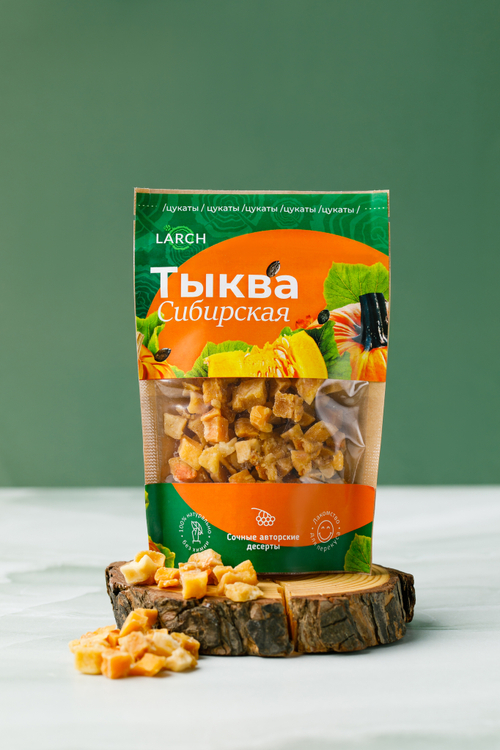 Цукаты Тыква сибирская  / дой пак / 50 г / LARCH