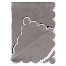 Набор кухонных полотенец с контрастным кантом серого цвета из коллекции Trendy Ruffles, 50х70 см