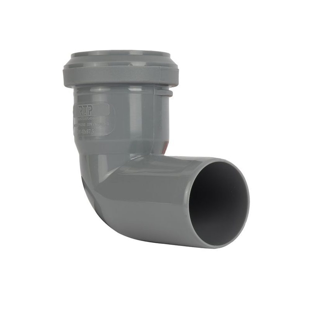 Отвод канализационный RTP 40 мм 87,5°