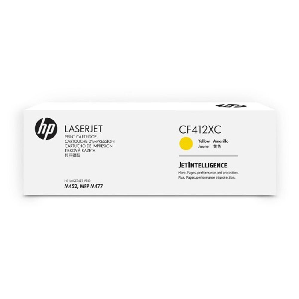 Картридж HP CF412JC (410J) Jumbo для Color LaserJet 377/M452/M477 желтый (6k)