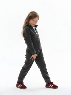 Теплый флисовый комбинезон с карманами