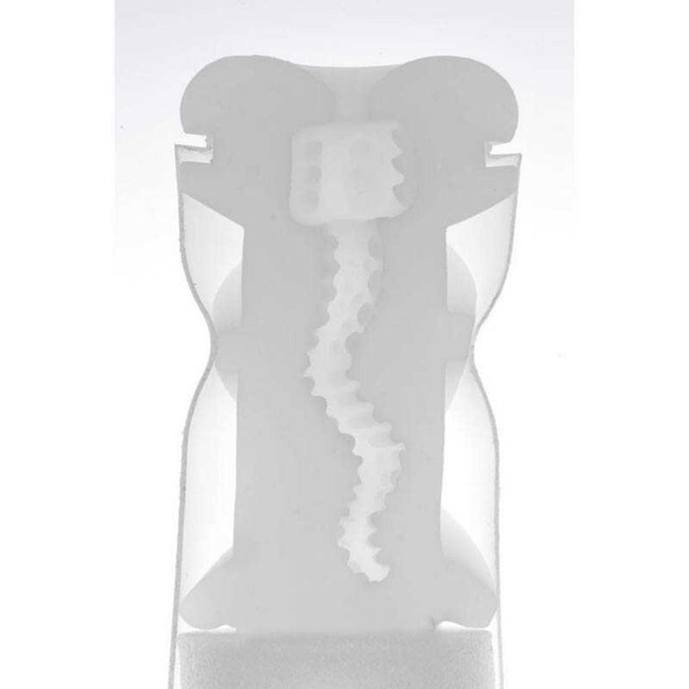 Мастурбатор из силиконового геля Genmu Rocket Weapon, серо-светло-зеленый (Цвет: Серо-светло-зеленый, Вкладка белая)