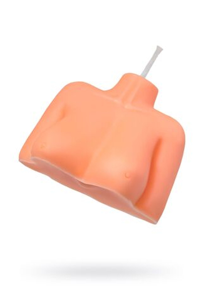 Оранжевая сувенирная свеча «Женский силуэт»