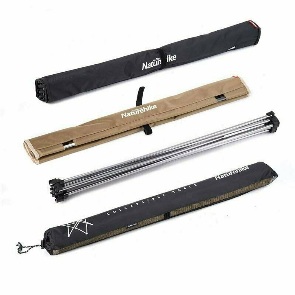 Стол складной Naturehike NH20JJ020 легкий L хаки, 6927595763438