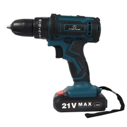 Аккумуляторная бесщеточная электродрель АneerPower 1 Аккумулятор 21 В 1,5 Ач Крутящий момент 25+3 2-скоростная коробка передач 3 рабочий статус В комплект входит 14 насадок для электродрели