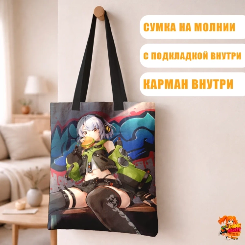 Сумка шоппер с принтом Zenless Zone Zero