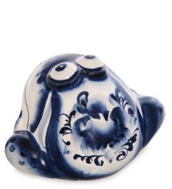 ГЛ- 789 Фигурка «Жаба» (Гжельский фарфор)