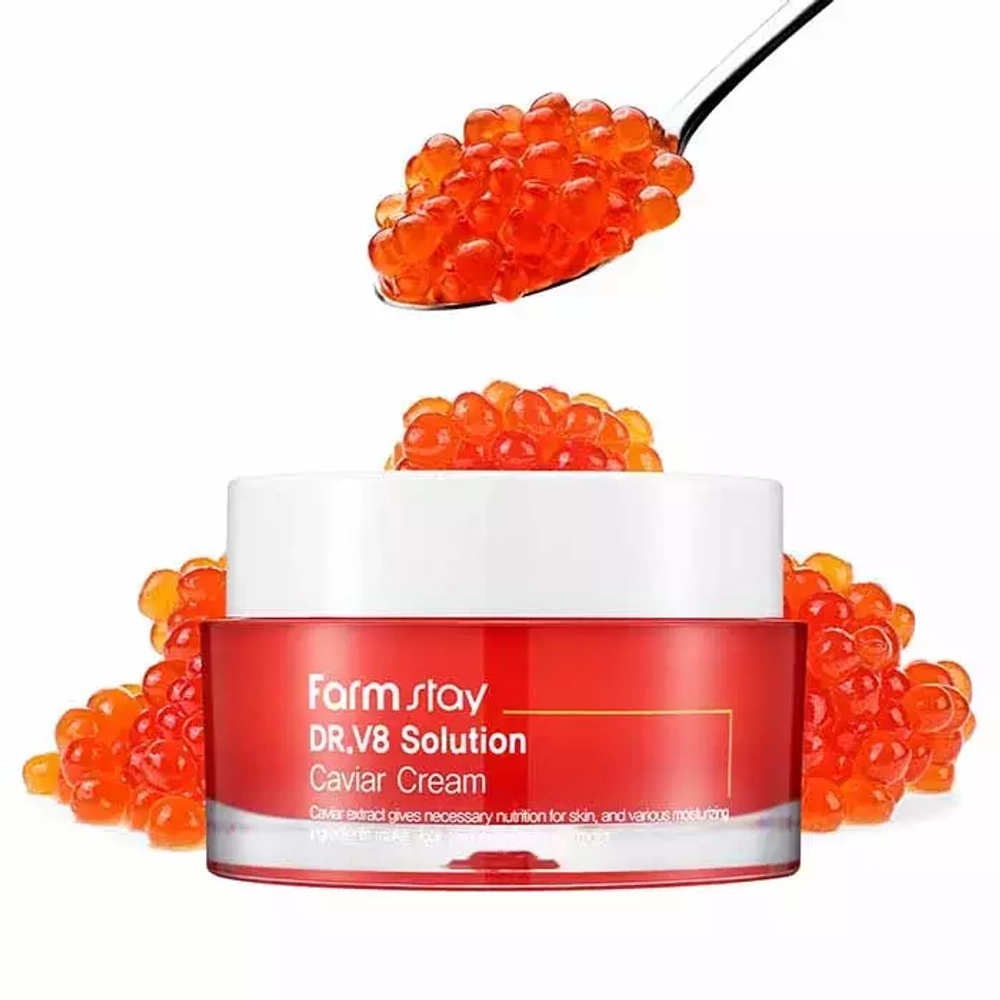 Крем с экстрактом икры FarmStay Dr-V8 Solution Caviar Cream