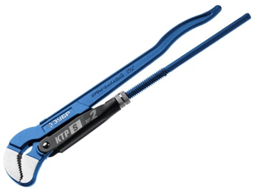 Ключ трубный ЗУБР КТР-S №2 изогнутые губы р-р 1 1/2 Х