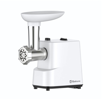Мясорубка электрическая SA-6429W, 1500Вт, реверс, белая