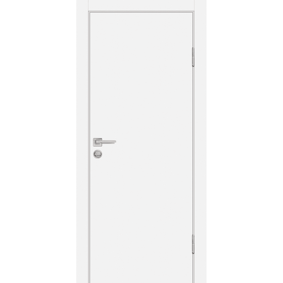 Купить Фото межкомнатной двери экошпон Profilo Porte P-1 белая глухая кромка ABS