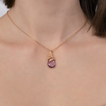 Подвеска из красного золота c аметистом  03-3492-00-203-1110