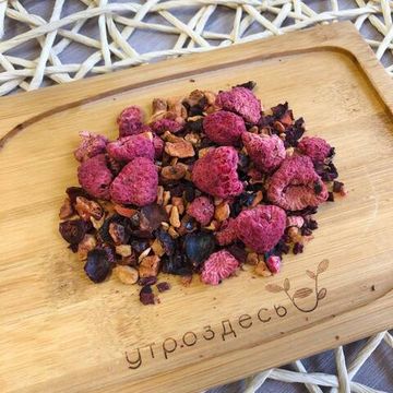 Малиновый лёд, чайный напиток ягодный, 40г