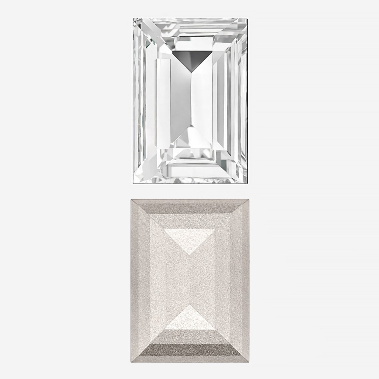 Кристалл Прямоугольник (Step Cut Fancy Stone), оттенок "Кристалл"/"Crystal", 18*13мм