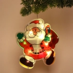 Фигура светодиодная «Дед Мороз с подарком» 18*21 см (батарейки 3 ААА), 1 режим