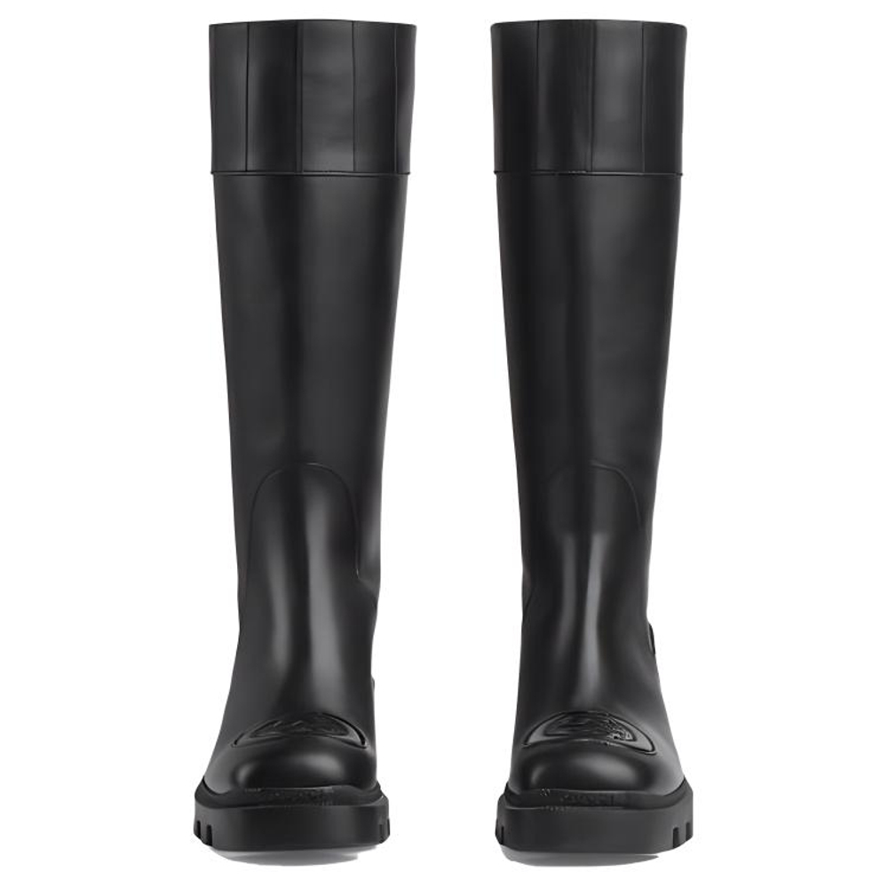 GUCCI Leather Knee high Boots Women"s Black