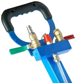 Домкрат 2 т 2-секционный T08102A пневматический с ручкой AE&T