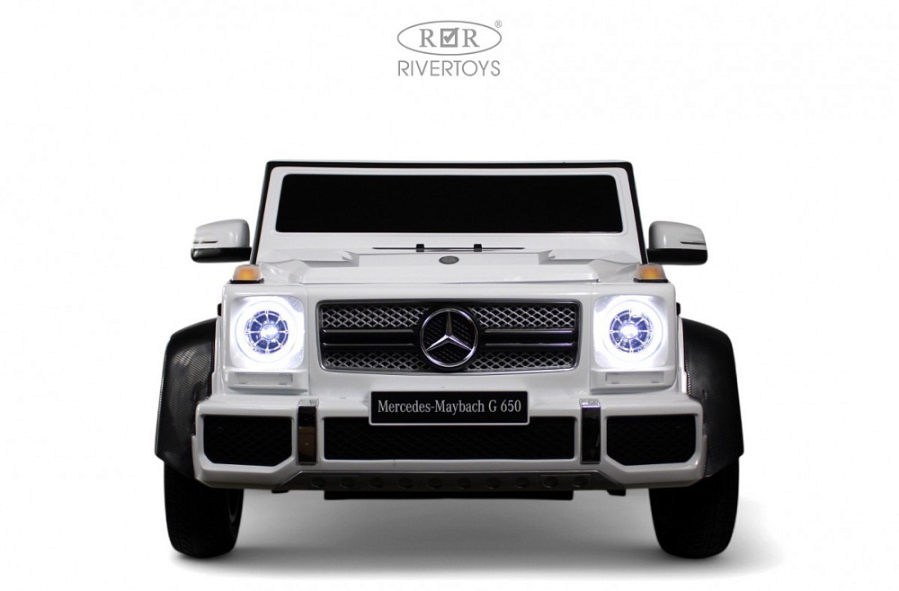 Детский электромобиль RiverToys Mercedes-Maybach G650 Landaulet M999MM WHITE/белый