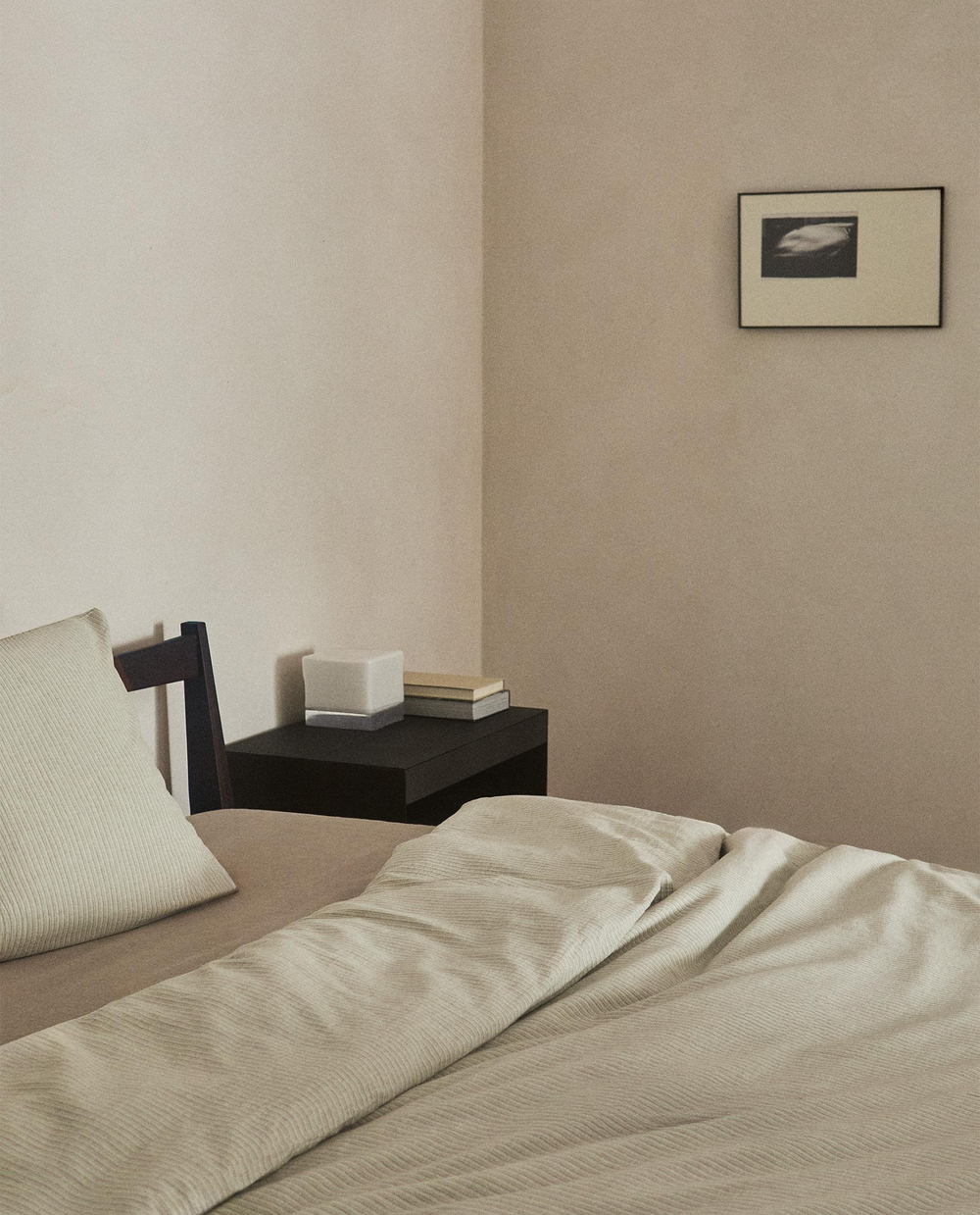 Пододеяльник Zara Home, лён 55%, хлопок 45%, в полоску, 5186/088