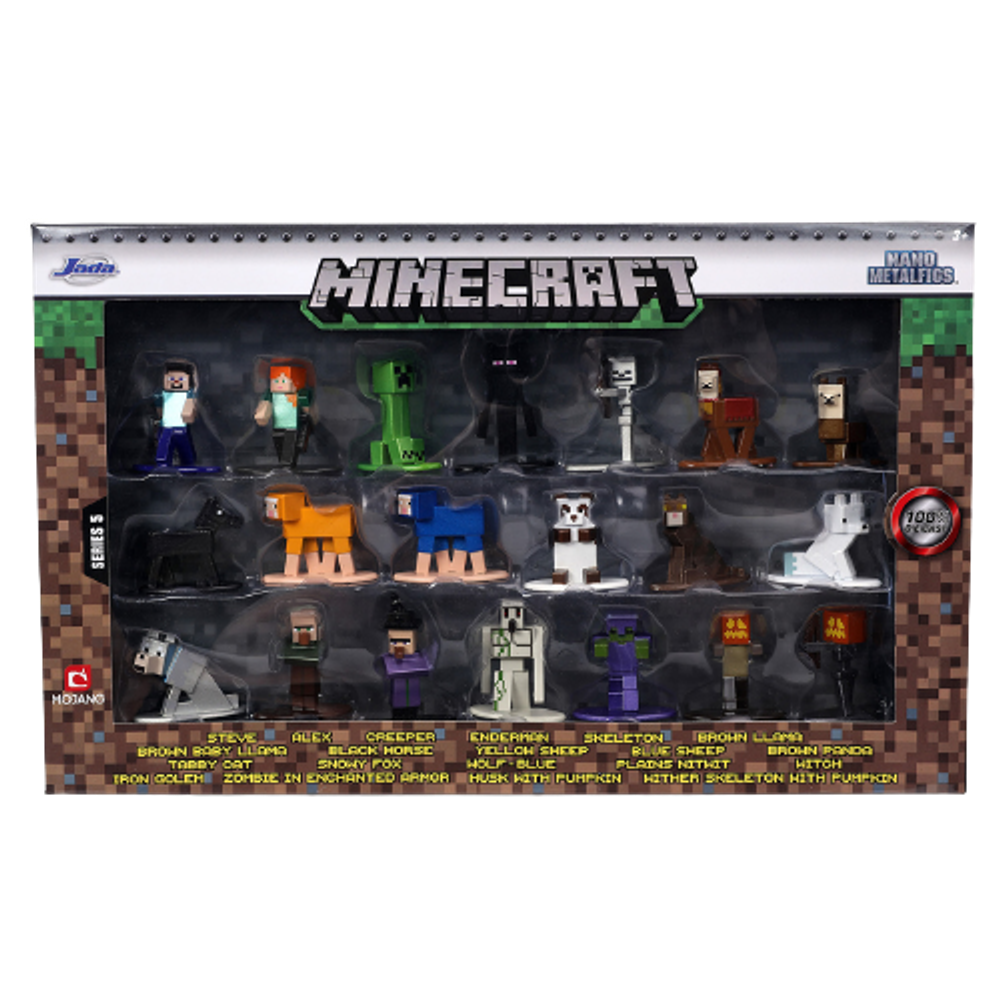 Набор Jada Toys Nano Metalfigs Minecraft wave 5