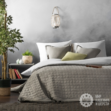 Покрывало ИБИЦА (арт. BL02-217-07) - бежево-серое