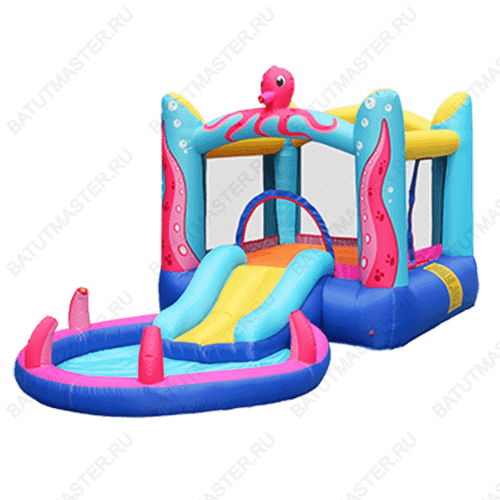 Батут для дачи, распродажа "Весёлый осьминожек" 3,8*2*1,7 м