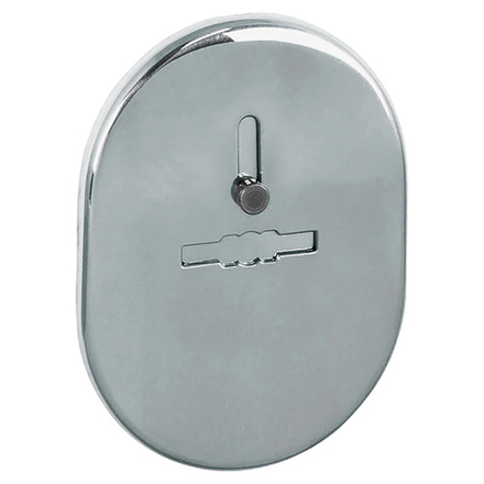 Накладка на сувальдный замок ESC.S-lift.SF/OV.476 (ESC 476) с шторкой СР хром