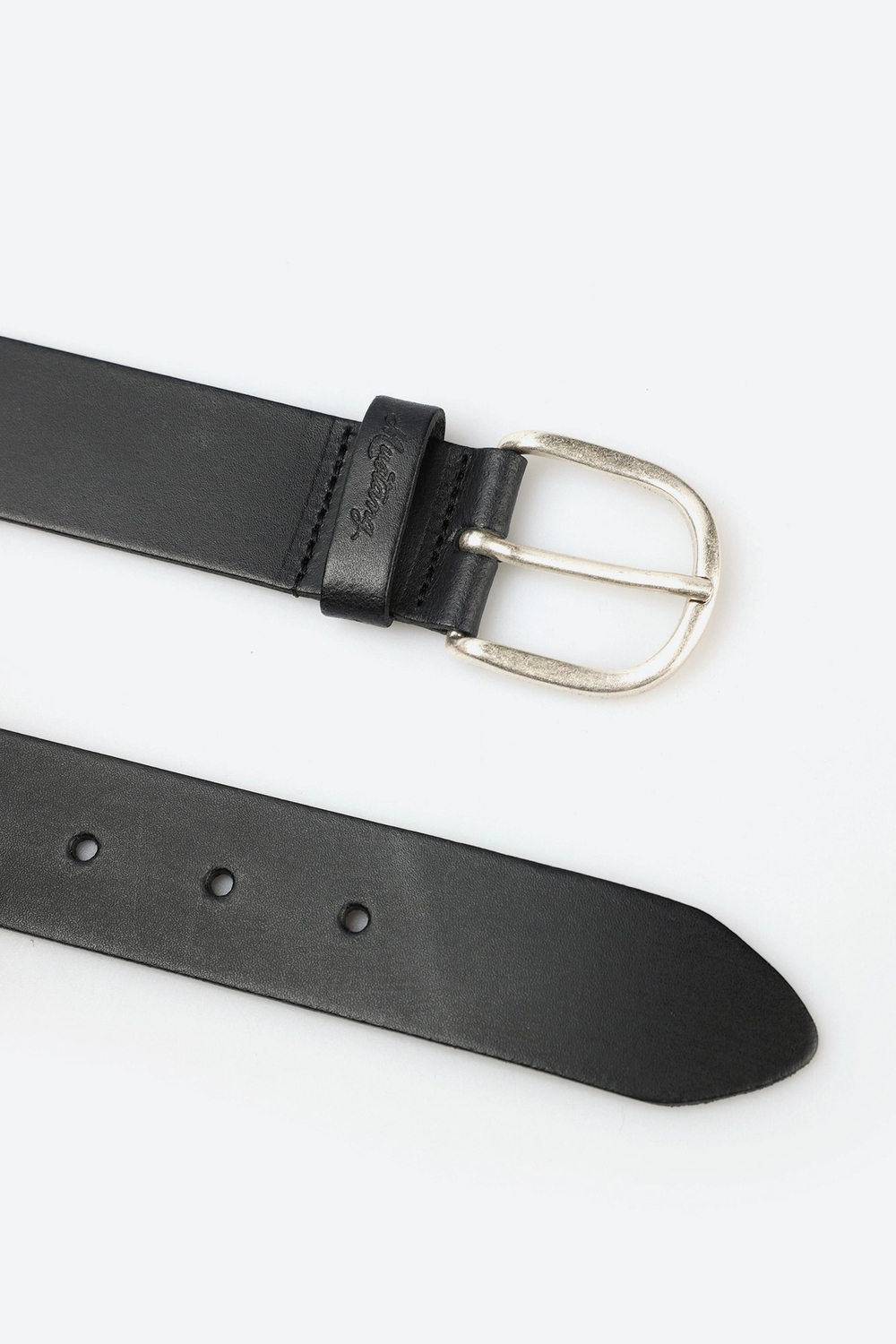 Ремень взрослый MUSTANG Leather belt in 35 mm with buckle in polished silver(Leather in a light pull-up look with vintage ch