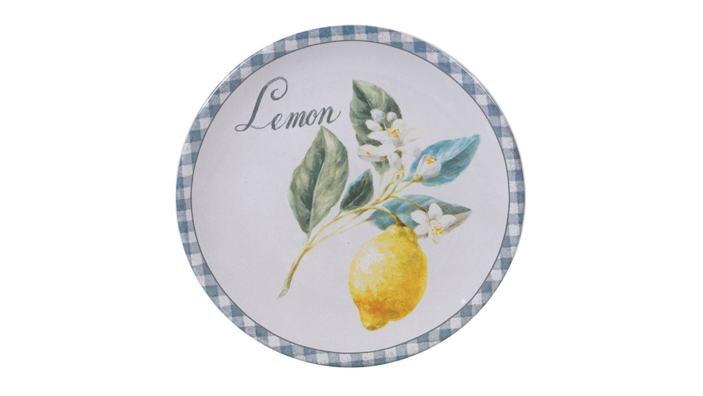 Тарелка десертная 23см Certified Int. Лимоны Lemon