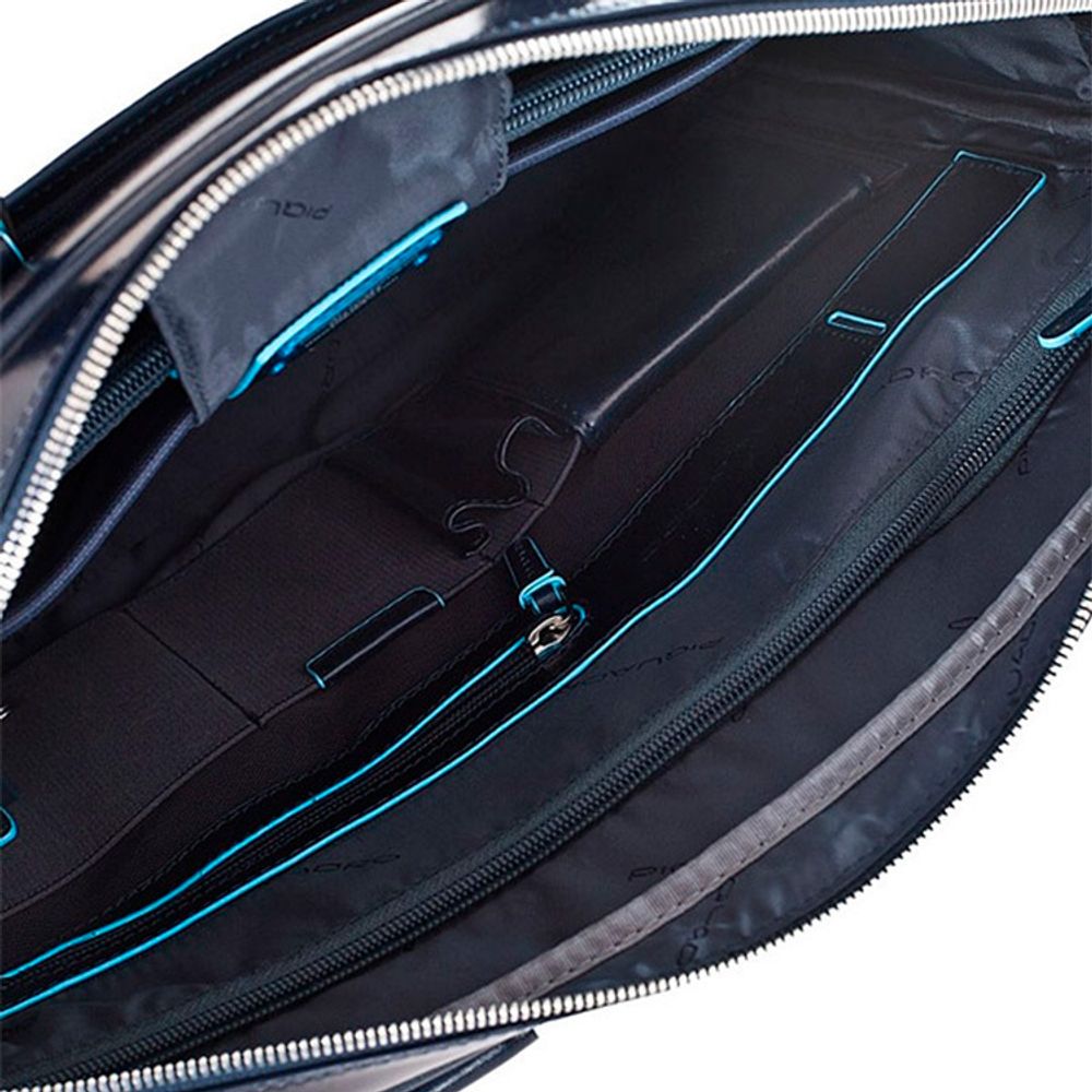 Сумка мужская Piquadro Blue Square синяя телячья кожа (CA2849B2/BLU2) 5