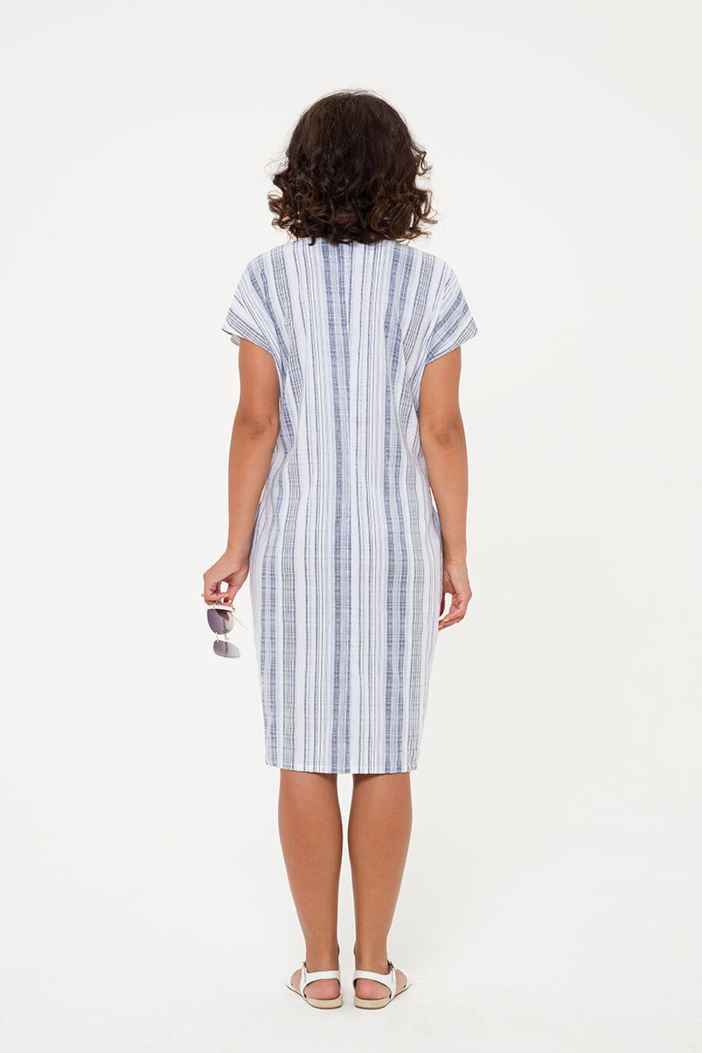 Платье Кайла(46-56) Serenada полоса (Акция)