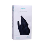 Перчатки SAF&TY, виниловые, нестерильные, неопудренные, гладкие, цвет-черный, размер L (пара)