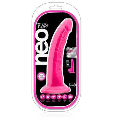 Розовый фаллоимитатор 7.5 Inch Silicone Dual Density Cock - 19 см. (Цвет: розовый)
